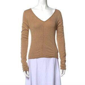 Roberto Cavalli Y2K beige sweater with beaded accents